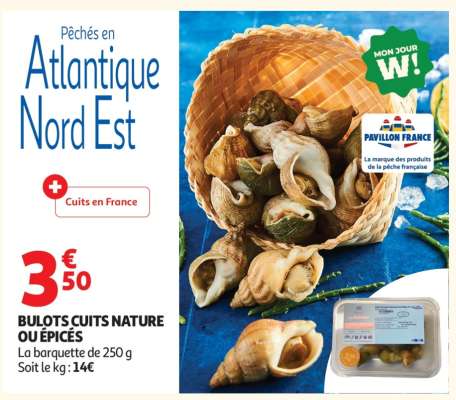 BULOTS CUITS NATURE OU ÉPICÉS