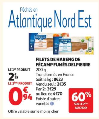 FILETS DE HARENG DE FÉCAMP FUMÉS DELPIERRE