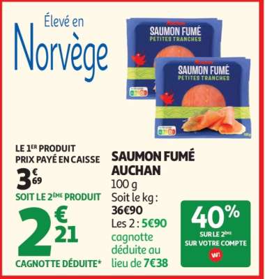Saumon Fumé Auchan