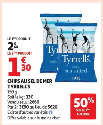 Chips Au Sel De Mer Tyrrell's