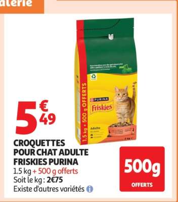 CROQUETTES POUR CHAT ADULTE FRISKIES PURINA