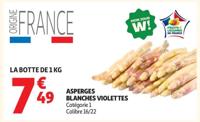 Asperges Blanches Violettes