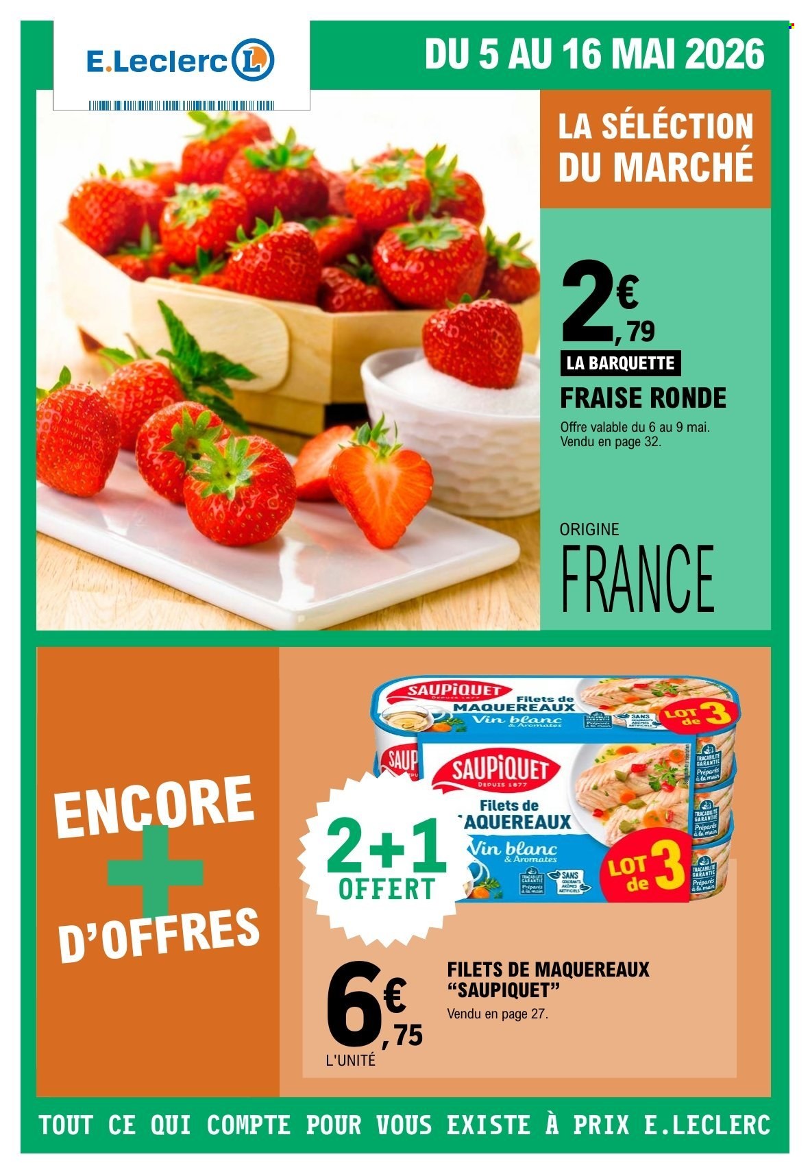 Catalogue E.Leclerc - 05/05/2026 - 16/05/2026. Page 1
