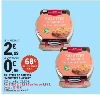RILLETTES DE POISSON «MOUETTES D'ARVOR»