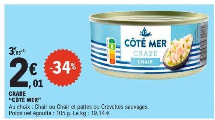 CRABE “CÔTÉ MER”