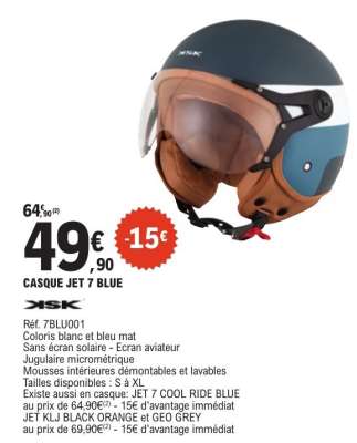 CASQUE JET 7 BLUE