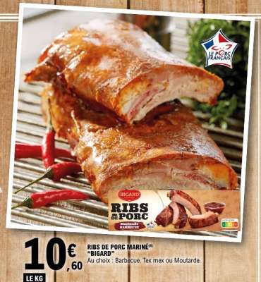 RIBS DE PORC MARINÉ "BIGARD"
