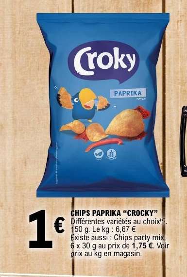 CHIPS PAPRIKA “CROCKY”