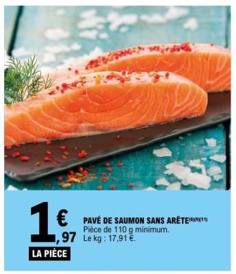 PAVÉ DE SAUMON SANS ARÊTE