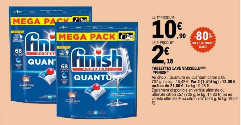 Tablettes Lave Vaisselle Finish