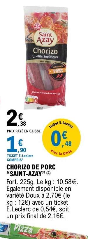 CHORIZO DE PORC “SAINT-AZAY”