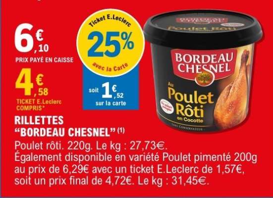 RILLETTES “BORDEAU CHESNEL”