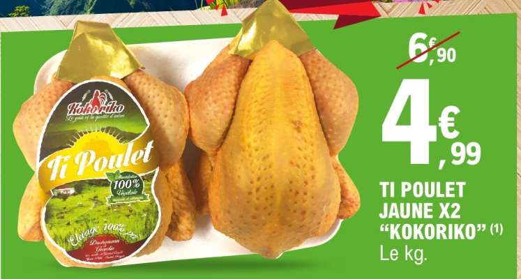 Ti Poulet Jaune x2 'Kokoriko'