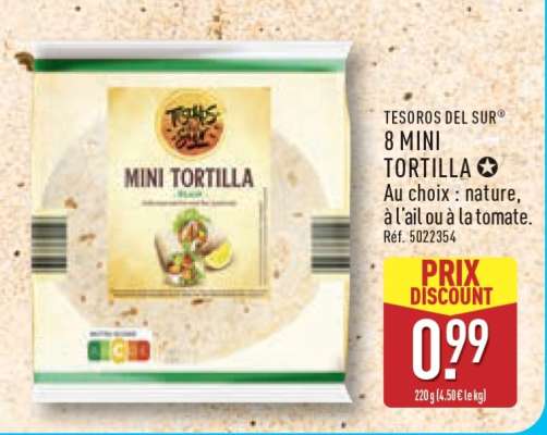 TESOROS DEL SUR 8 MINI TORTILLA