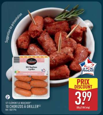 10 Chorizos à Griller