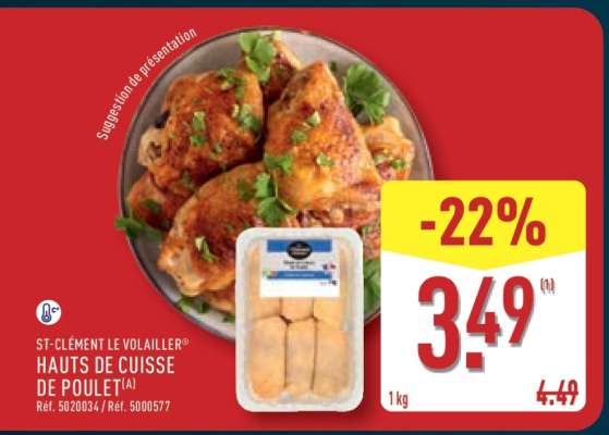 ST-CLÉMENT LE VOLAILLER HAUTS DE CUISSE DE POULET