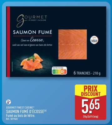 GOURMET FINEST CUISINE® SAUMON FUMÉ D'ÉCOSSE
