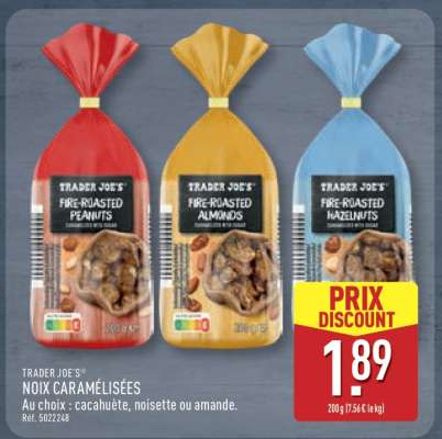 TRADER JOE'S NOIX CARAMÉLISÉES