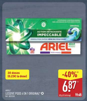 ARIEL LESSIVE PODS 4 EN 1 ORIGINAL