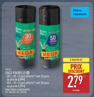FOLIA SACS POUBELLE