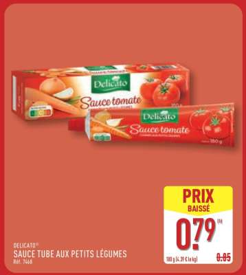 DELICATO SAUCE TUBE AUX PETITS LÉGUMES