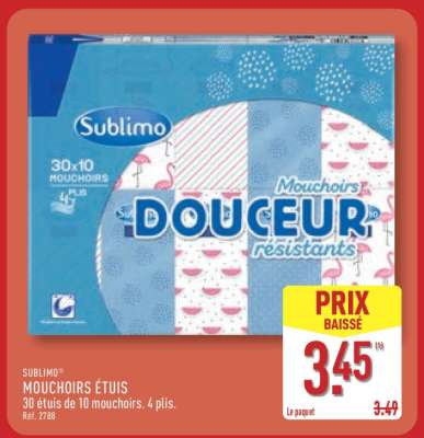 SUBLIMO MOUCHOIRS ÉTUIS