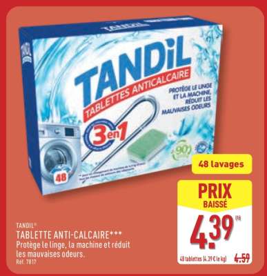 TANDIL TABLETTE ANTI-CALCAIRE