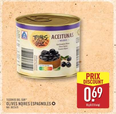TESOROS DEL SUR® OLIVES NOIRES ESPAGNOLES