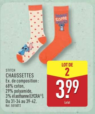 STITCH CHAUSSETTES