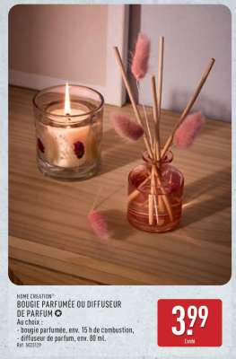BOUGIE PARFUMÉE OU DIFFUSEUR DE PARFUM