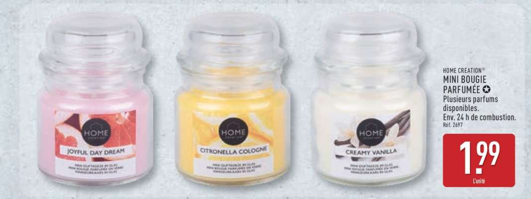 HOME CREATION® MINI BOUGIE PARFUMÉE