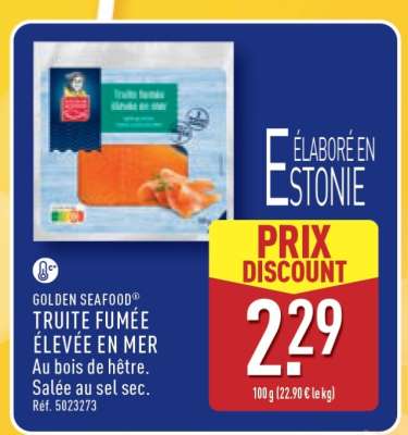 GOLDEN SEAFOOD® TRUITE FUMÉE ÉLEVÉE EN MER