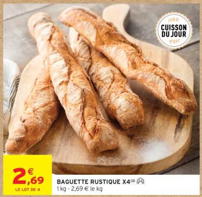 BAGUETTE RUSTIQUE X4