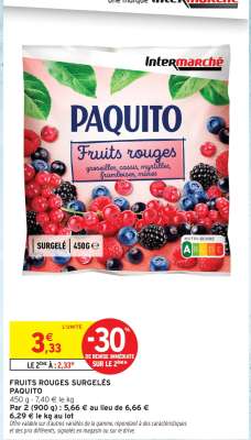 PAQUITO Fruits rouges