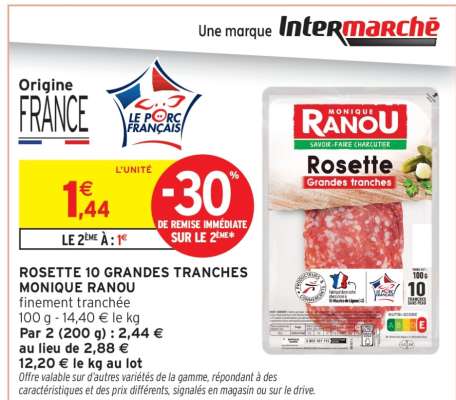 ROSETTE 10 GRANDES TRANCHES MONIQUE RANOU
