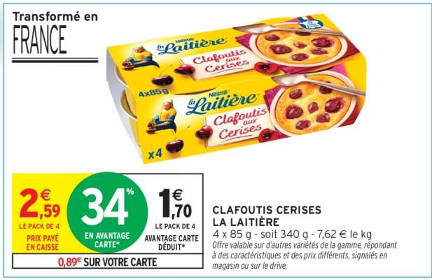 Clafoutis Cerises La Laitière