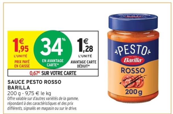 SAUCE PESTO ROSSO BARILLA