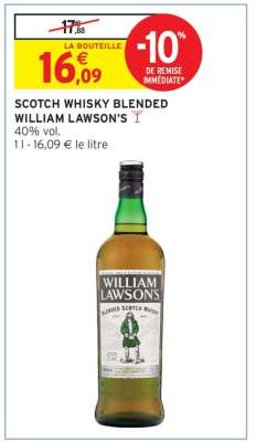 SCOTCH WHISKY BLENDED WILLIAM LAWSON'S