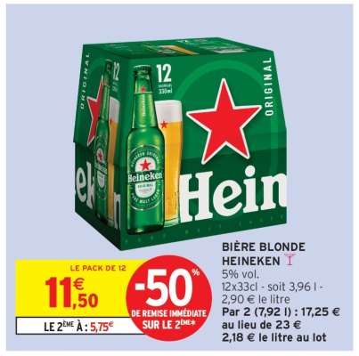 Bière Blonde Heineken*