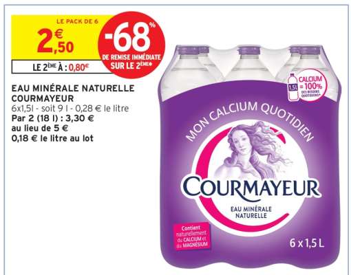 Eau Minérale Naturelle Courmayeur