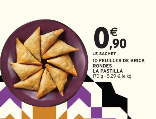 10 FEUILLES DE BRICK RONDES “LA PASTILLA”