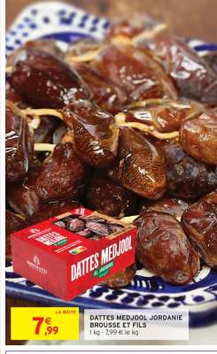 DATTES MEDJOOL JORDANIE BROUSSE ET FILS