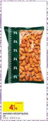 Amandes décortiquées