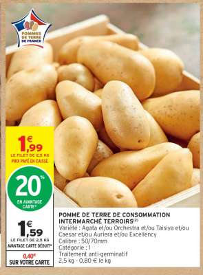 POMME DE TERRE DE CONSOMMATION INTERMARCHE TERROIRS