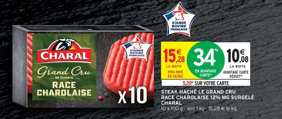STEAK HACHÉ LE GRAND CRU RACE CHAROLAISE
