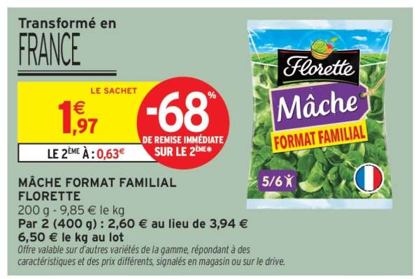 MÂCHE FORMAT FAMILIAL FLORETTE
