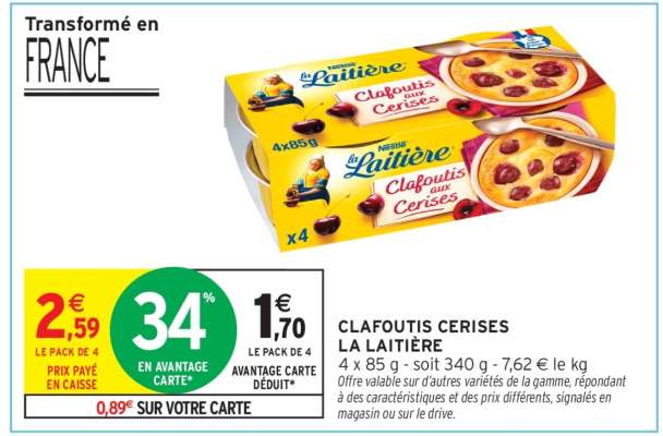 Clafoutis Cerises La Laitière
