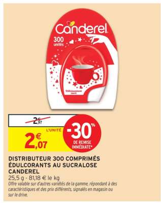 Canderel Distributeur 300 Comprimés