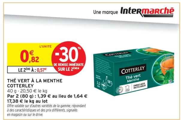 THÉ VERT À LA MENTHE COTTERLEY