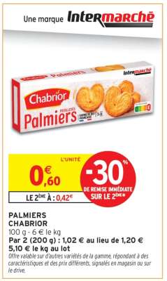 PALMIERS CHABRIOR